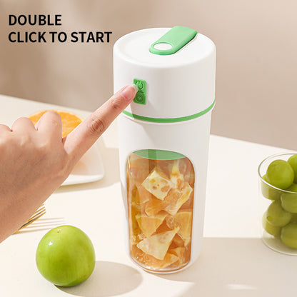 Portable USB Rechargeable Electric Juicer Blender – Wireless Fruit Mixer, Orange Juice Maker, Ice Crush Cup & Mini Food Processor