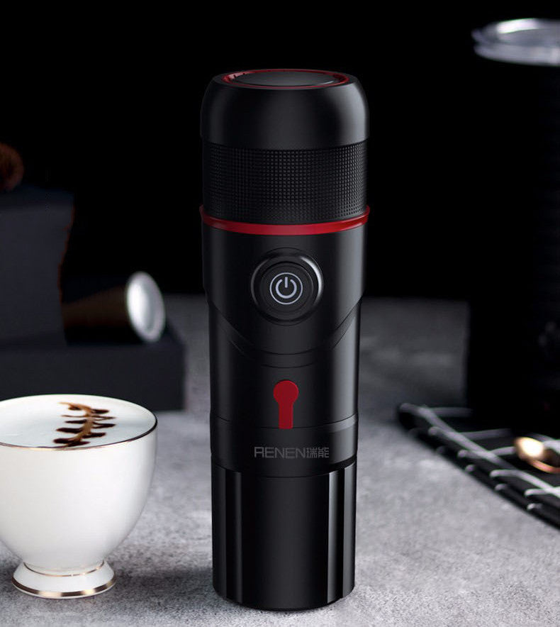 Outdoor Portable Capsule Coffee Machine – Mini Travel Espresso Maker for Camping, Car & Home Use