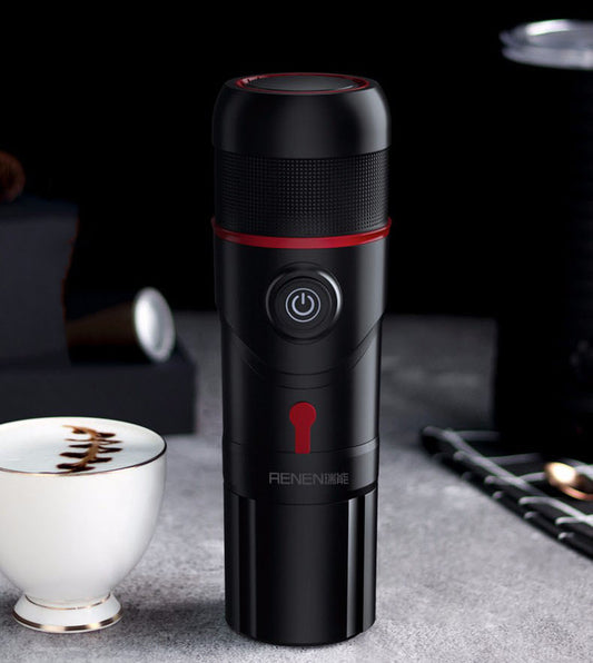 Outdoor Portable Capsule Coffee Machine – Mini Travel Espresso Maker for Camping, Car & Home Use