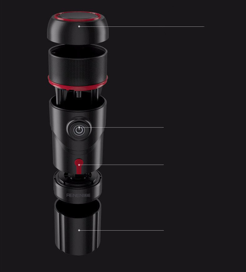 Outdoor Portable Capsule Coffee Machine – Mini Travel Espresso Maker for Camping, Car & Home Use