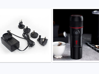Outdoor Portable Capsule Coffee Machine – Mini Travel Espresso Maker for Camping, Car & Home Use