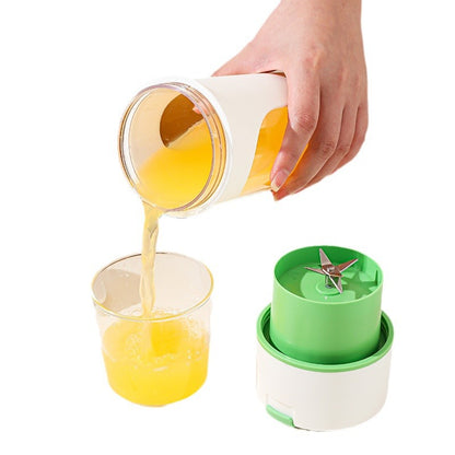 Portable USB Rechargeable Electric Juicer Blender – Wireless Fruit Mixer, Orange Juice Maker, Ice Crush Cup & Mini Food Processor
