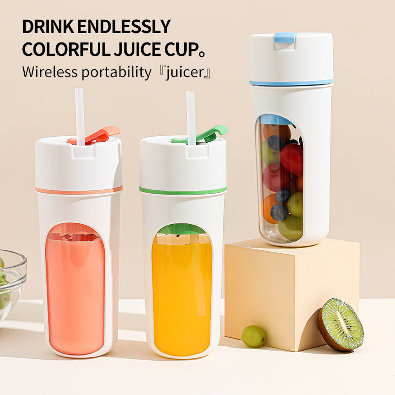 Portable USB Rechargeable Electric Juicer Blender – Wireless Fruit Mixer, Orange Juice Maker, Ice Crush Cup & Mini Food Processor