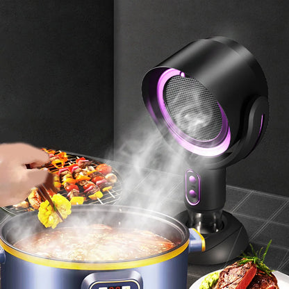 Portable USB Rechargeable Desktop Range Hood – Compact Kitchen Exhaust Fan for Smoke & Odor Removal in Small Spaces