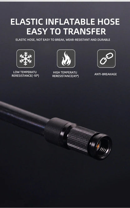 ThinkRider 120 PSI Portable Pocket Bike Electric Air Pump MINI  Tire Inflator For Bicycle Digital Gauge Display
