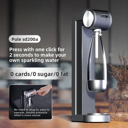Home Carbonated Beverage Maker - Sparkling Water and Soda Machine