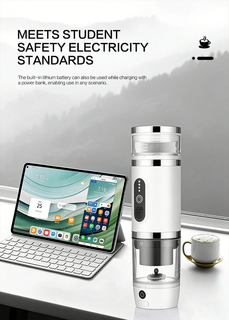 Home Multifunctional 3-in-1 Portable Capsule Coffee Machine 20Bar – Outdoor Camping Espresso Maker, Compact Travel Drip Coffee Machine