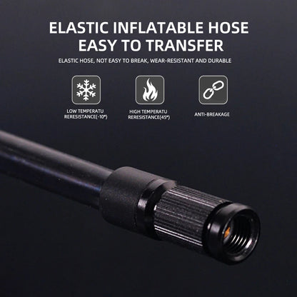 ThinkRider 120 PSI Portable Pocket Bike Electric Air Pump MINI  Tire Inflator For Bicycle Digital Gauge Display