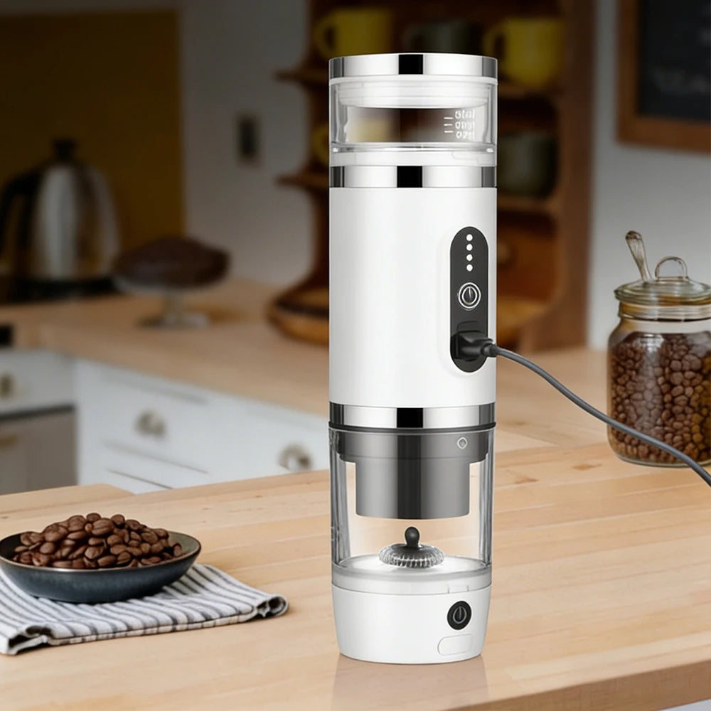 Home Multifunctional 3-in-1 Portable Capsule Coffee Machine 20Bar – Outdoor Camping Espresso Maker, Compact Travel Drip Coffee Machine