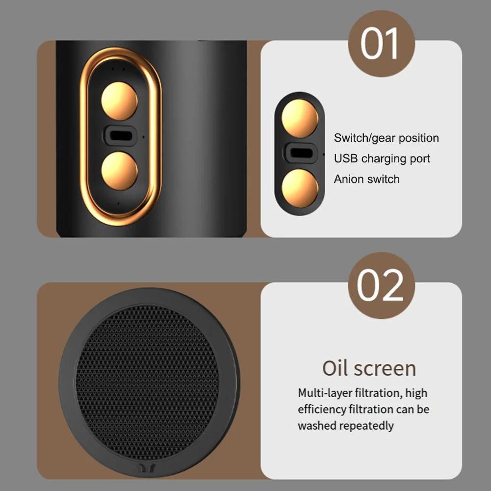 Desktop Range Hood, Odor Removal, Air Filtration, Compact Range Hood for Barbecue and Hot Pot, Convenient Exhaust Fan