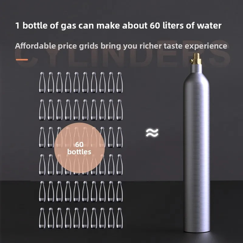 Home Carbonated Beverage Maker - Sparkling Water and Soda Machine