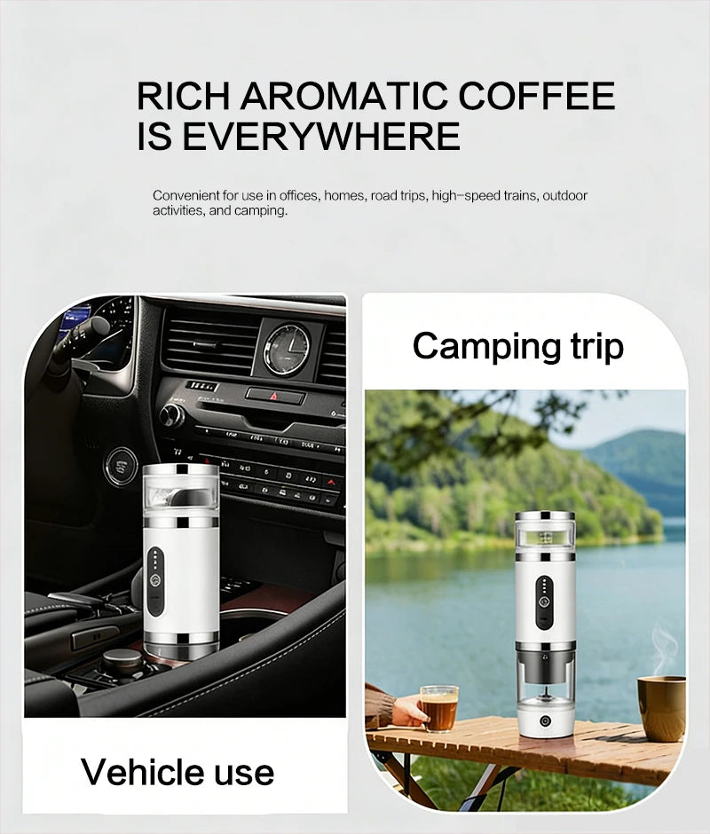 Home Multifunctional 3-in-1 Portable Capsule Coffee Machine 20Bar – Outdoor Camping Espresso Maker, Compact Travel Drip Coffee Machine