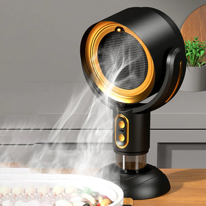 Portable USB Rechargeable Desktop Range Hood – Compact Kitchen Exhaust Fan for Smoke & Odor Removal in Small Spaces