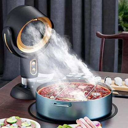 Portable USB Rechargeable Desktop Range Hood – Compact Kitchen Exhaust Fan for Smoke & Odor Removal in Small Spaces
