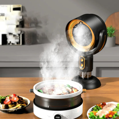 Portable USB Rechargeable Desktop Range Hood – Compact Kitchen Exhaust Fan for Smoke & Odor Removal in Small Spaces