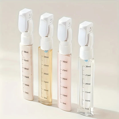 4-in-1 Emulsion Dispenser Bottle, Travel Bottle, Minimalist with Labels, Travel Dispenser Bottle, Toiletry Container