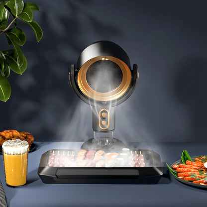 Portable USB Rechargeable Desktop Range Hood – Compact Kitchen Exhaust Fan for Smoke & Odor Removal in Small Spaces
