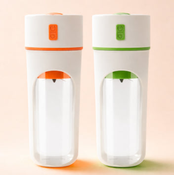 Portable USB Rechargeable Electric Juicer Blender – Wireless Fruit Mixer, Orange Juice Maker, Ice Crush Cup & Mini Food Processor